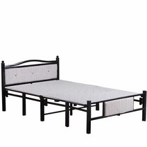 접이식 침대 프레임 폴딩 자취 간이 공간활용 이동식, 1.0m블루