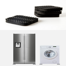 진동방지패드 고무판 소음방지 충격흡수 고무받침 방진 긁힘 세탁기 냉장고 건조기 런닝머신, 진동방지패드(검정) 0420