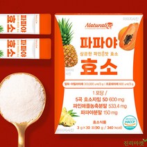 곡물 발효 소화 효소제 파인효소 곡류 단백질 탄수화물 분해 효소 30포 [진리마켓 정품], 5박스, 90g 30포