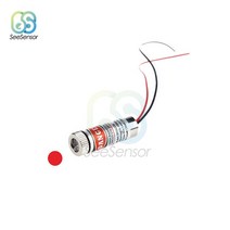 650nm 5mW 가변 레이저 헤드 레드 포인트/라인/크로스 모듈 유리 렌즈 초점 가능 산업용 클래스 3V 5V, 02 Point