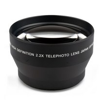 호환 텔레컨버터 익스텐더 콘버터 근접 촬영을 위한 67mm 2.2x 범용 텔레컨버터 렌즈 망원 렌즈 다층 코팅 dslr 카메라 액세서리, 검은색