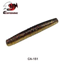 웜 기어 모터 ESFISHING 기교 10pcs 65mm 스틱 미끼 파이크베이스 실리콘 Pesca Isca 인공 낚시, CA151+65mm 10pcs