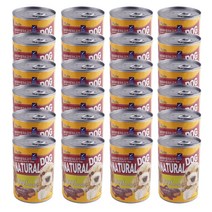 내츄럴독 청크 소고기 닭고기 양고기 375g x24개 강아지간식, 소고기 24개입(1box)