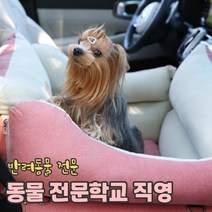 리토가토 스마트 강아지 카시트 (레드 / 커버분리형) 순면 방수 - 반려동물 학교, 레드 (안전고리2개 set)