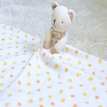순면 아기 유아 신생아 어린이집 여름 낮잠 블랭킷 거즈 담요 천 기저귀 얇은 이불 속싸개, 41. 꼬마곰