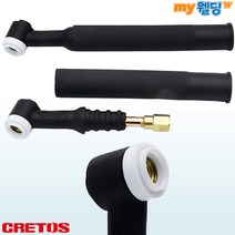 크레토스 알곤용접(TIG) 알곤토치헤드 125A 공냉플렉시블 CT-12F, 1개