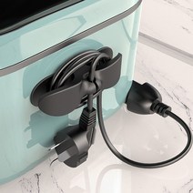 그란도 케이블 전선 코드선 정리 홀더 10개입, 블랙