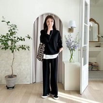 주디앤 여성 트레이닝 와이드 팬츠 세트