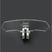 데일리쇼핑 오토바이보조스크린 윈드스크린 PCX NMAX XMAX NMAX 보이저 쉴드 바람막이 스쿠터 바이크, 보조스크린(굴곡투명2set)