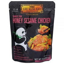 Lee Kum Kee Panda Brand Sauce for Honey Sesame Chicken 8 온스 6개 팩 트랜스 0g 인공 향료 없음 고과당 옥수수 시럽 콜레스테롤, 꿀 참깨 치킨 파우치