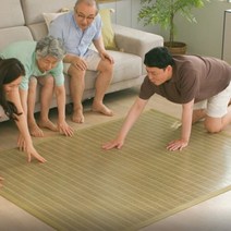 백세건강 춘향이 왕대자리 (퀸) 침대 거실 쿨링 왕대나무자리, ONE COLOR(Bamboo)