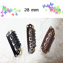 Calandiva 가발 고정 똑딱핀 고정핀, 1팩, 28mm블랙-10개