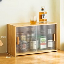 감성 술장식장 미니찬장 그릇장식장 나무장 커피장 그릇장 식탁위수납장 차, 웜우드55cm