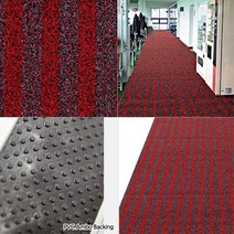 골프장 식당 출입구 흙털이 미끄럼방지 매트 1M 교회 테라스 현관 화장실 승강기 건물, 밤색 스트라이프