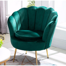 인스타감성 1인 2인 3인용 조개 골드 패브릭 카페 옷가게 네일샵 인테리어 소파 쇼파 의자, 3인용 (가로 1.8m) + O.선분홍 가죽