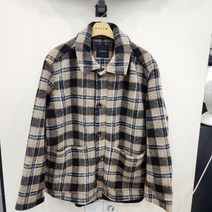 앤듀 유니) 울혼방 체크셔켓 O214JP010P