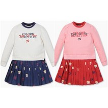 베네통키즈 AK평택 베네통키즈 저지 매치 캣 원피스 QAOP11241