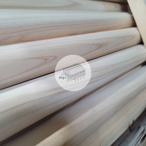 우드창고 히노끼 프리미엄 목봉 20파이X2400mm 편백나무 국내가공 원주목 기둥재 원주봉 홈데코 셀프인테라어