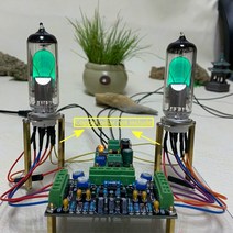 진공관 앰프 키트 블루투스앰프모듈 ghxamp dc12v 6e1 튜브 레벨 표시기 드라이버 키트 보드 듀얼 채널 오디오 튜브 증폭기 라디오 전치 증폭기 diy 저전압, fininsh 두 개의 튜브를 추가