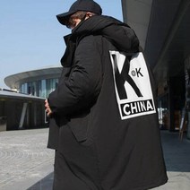 가바바 남성 빅사이즈 롱패딩 5XL까지 시크하면서 힙합스런 스타일 두번 감쌀수 있는 터틀넥 후드 데일리 패딩점퍼 G40600