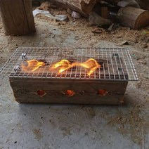 불멍화로대 캠핑 볼케이노 화로대 항아리바베큐 캠핑그리들 스웨덴 토치 로그 스토브 바베큐 탄소 장비 야외 바베큐 특수 숯 피크닉 성냥 25, 3구 토치 + 바베큐 그물