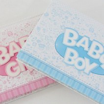 아트박스/디자인에버 베이비 초음파 스크랩북 포토북 포토앨범 성장앨범 25x21cm (4x6/포켓식), 블루