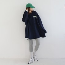 애플망고옷장 봄가을 빅사이즈 오버핏 긴팔 스타디움 박스 롱티셔츠