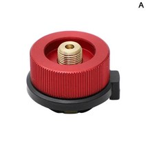 야외 가스 스토브 캠핑 프로판 리필 어댑터 버너 LPG 플랫 실린더 탱크 커플러 병 저장, [01] red