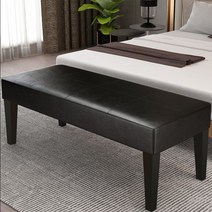 휴게실 의자 등받이없는쇼파 공항 병원 대기용 약국 로비 긴의자 3인, 120x45x40cm블랙과블루오일왁스스킨