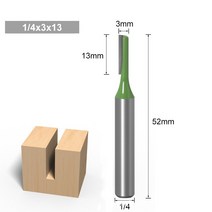 목공방 나무 홈파기 전문 목공 밀링 커터 세트 합금 헤드 싱글 더블 에지 6MM 1/4 인치 생크 목재 오픈 그루브 발굴 바닥 드릴 비트, [12] inch shank 3mm(1pc), 12 inch shank 3mm(1pc)