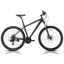 아메리칸이글 AE3300 시마노 24단 유압식 입문용 27.5인치 MTB 자전거, 17인치, 블랙/레드
