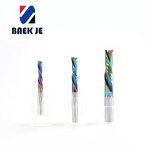 2NCF 4파이 DLC코팅 컴프레션 초경 엔드밀 2F UP-DOWN CUT 하드우드 (1ea), 2NCF0412