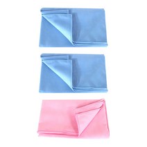 실버스핀 극세사 건식 타올 스포츠타올 수영 헬스 부드러운 수건세트, 블루+블루+핑크