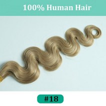 다크 브라운 웨이브 클립 인 헤어 익스텐션 10 개 160g 트리플 웨프트 바디 웨이브 레미 클립 실제 인모 익스텐션 풀 헤드 클립, Color 18, 22 inches_10Pcs 160G