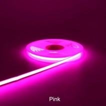 8mm 5mm 와이드 코브 LED 스트립 조명 DC 12V 24V 빨간색 녹색 얼음 핑크 옐로우 따뜻한 차가운 흰색 테이프 바 CRI 90 가정 장식, Pink, DC 12V (5mm PCB), 1 meter