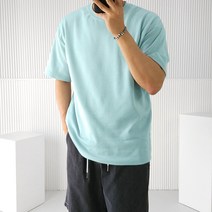 로니제이 남녀공용 빅사이즈 오버핏 특양면 반팔 티셔츠