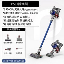 샤오미 청소기 무선 화장실청소기 유럽버전 TROUVER 디어마 무소음 유핀무선청소기 라이트, 02 P5L+전동진드기제거브러쉬