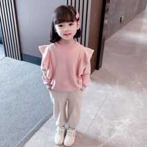 루라줌) 아기 유아 아동 키즈 돌아기 두돌 3살 4살 어린이 봄옷 바지 에이프릴 시보리 상하복세트 어린이집 등원룩 외출복 캐주얼 세트 조카선물
