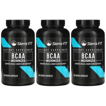 [2+1] Sierra Fit 시에라핏 BCAA 500g 240정 분지사슬아미노산 루신 류신 발린 이소류신 베지캡슐 고약사 3통, 3개