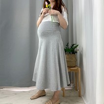 임산부치마 임부복플레어스커트 임산부후레아롱스커트