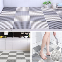 미끄럼방지 욕실매트 30X30 화장실 욕실 베란다 목욕탕 발판 건식 매트 안전 논슬립 패드, 그레이 (10장)