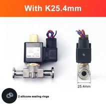 솔레이노이드 밸브 솔밸브 14quot 평상시 열림 스테인레스 스틸 바디 2pcs 실리콘, 협력사, k25.4mm로, dc12v