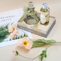 [바보사랑] 양귀비 꽃 조화 식물 인테리어 디퓨저 200ml, 꽃(조화):2.피치 / 향:8.블루밍레이디