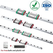 기계 부속 자재 베어링 스쿠류 커넥터 볼 밸브 샤프트 MGN7 MGN12 MGN15 MGN9 L 100 200 350 500 600 800mm 소형 선형 레일 슬라이드 가이드 캐리, Only 1pc Block, MGN7C