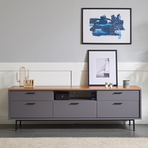 보루네오하우스 프라임 듀크 1800 거실장 FO6202 착불, 그레이