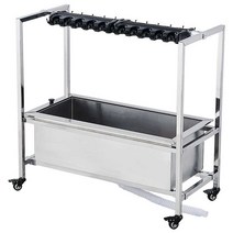 청소도구걸이 밀대거치대 대걸레 건조대 행거, 상세 페이지 참고, 90cm 고정 연장 16 드래그 20 후크