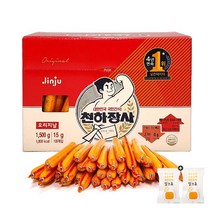 진주햄 천하장사 오리지날(1500g/100개입) x 1통(+밀크츄 2개 포함), 1500g, 1통