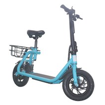 전동 카트 전기 ESWING-성인 도매 12 인치 500W 원 시트 바구니 서스펜션 스쿠터 노인용, Sky Blue