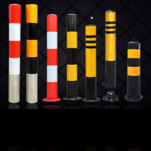 차단봉 볼라드 주차봉 보호 주차용 중앙분리대 안전, 76x600mm 나사포함