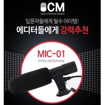 OCM MIC-01 개인방송 녹음용 고감도 저전력 ASMR 콘덴서 마이크_DSLR 카메라 호환_크리에이티브 방송장비, OCM MIC-01 마이크